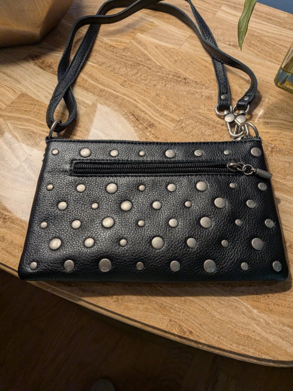 Vita Convertible Wristlet - Leather - Black Silver Stud